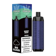 Berry Mint Flavored Al Fakher Crown Bar Disposable Vape Device - 8000 Puffs | everythingvapes.com - 10PK