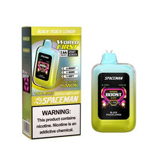 Black Peach Lemonade Flavored Spaceman Nebula 25K Plus Disposable Vape Device 6PK | EveryThing Vapes