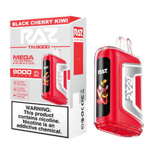 Black Cherry Kiwi Flavored Raz TN9000 Disposable Vape Device - 9000K Puffs - 1PC | everythingvapes.com