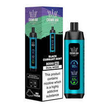 Blackcurrant Mint (LCD Screen) Flavored Al Fakher Disposable Vape Device - 800K Puffs - 10PK | EveryThing Vapes