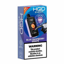 Blue Raspberry Grape Flavored HQD Cuvie Everest Disposable Vape - 2500K Puffs | EveryThing Vapes