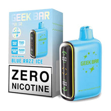Blue Razz Ice Flavored Geek Bar Pulse ZERO Disposable Vape Device - 15K Puffs | Everything Vapes