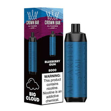 Blueberry Gum (LCD Screen) Flavored Al Fakher Disposable Vape Device - 800K Puffs - 10PK | EveryThing Vapes