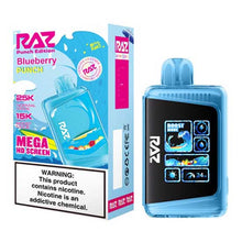 Blueberry Punch Flavored RAZ DC25000 Disposable Vape Device - 25K Puffs - 6PK | Everything Vapes