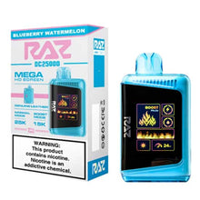 Blueberry Watermelon Flavored RAZ DC25000 Disposable Vape Device - 25K Puffs - 6PK | Everything Vapes