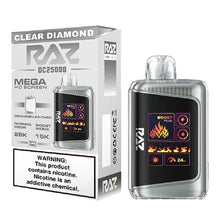 Clear Diamond Flavored RAZ DC25000 Disposable Vape Device - 25K Puffs - 6PK | Everything Vapes