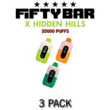 Fifty Bar X Hidden Hills Disposable Vape Device | 20000 Puffs - 3PK