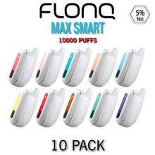 FLONQ Max Smart 5% Nicotine Disposable Vape Device | 10000 PUFFS - 10PK