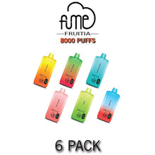 Fume FRUITIA Disposable Vape Device | 8000 Puffs - 6PK