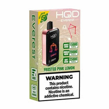 Frosted Pink Lemon Flavored HQD Cuvie Everest Disposable Vape - 2500K Puffs | EveryThing Vapes