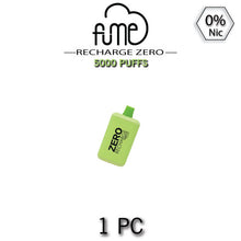 Fume RECHARGE ZERO 0% Disposable Vape Device | 5000 Puffs - 1PC
