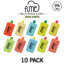Fume RECHARGE ZERO 0% Disposable Vape Device | 5000 Puffs - 10PK