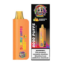 Gangsta Punch Flavored Dummy Disposable Vape Device with 8000 Puffs