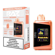 Georgia Peach Flavored RAZ DC25000 Disposable Vape Device - 25K Puffs - 6PK | Everything Vapes
