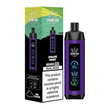 Grape Mint Flavored Al Fakher Crown Bar Disposable Vape Device - 8000 Puffs | everythingvapes.com - 10PK