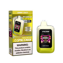 Gummy Peach Flavored Spaceman Nebula 25K Plus Disposable Vape Device 3PK | EveryThing Vapes