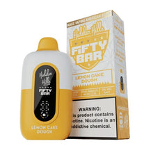 Lemon Cake Dough Flavored Fifty Bar x Hidden Hills Disposable Vape Device - 2000K Puffs - 3PK | EveryThing Vapes