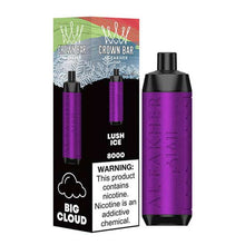 Lush Ice (LCD Screen) Flavored Al Fakher Disposable Vape Device - 800K Puffs - 10PK | EveryThing Vapes