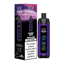 Magic Love Flavored Al Fakher Crown Bar Disposable Vape Device - 8000 Puffs | everythingvapes.com - 10PK