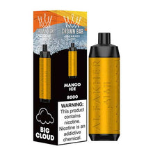 Mango Ice Flavored Al Fakher Crown Bar Disposable Vape Device - 8000 Puffs | everythingvapes.com - 10PK