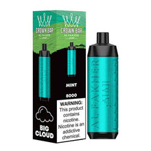 Mint (LCD Screen) Flavored Al Fakher Disposable Vape Device - 800K Puffs - 10PK | EveryThing Vapes