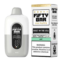 Mint Flavored Fifty Bar V2 Disposable Vape Device - 20000 Puffs - 6PK | EveryThing Vapes