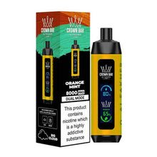 Orange Mint (LCD Screen) Flavored Al Fakher Disposable Vape Device - 800K Puffs - 10PK | EveryThing Vapes