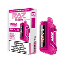 Pineapple Passionfruit Guava Flavored Raz TN9000 Disposable Vape Device 10PK | everythingvapes.com
