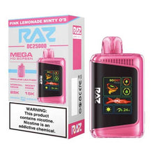 Pink Lemonade Minty O's Flavored RAZ DC25000 Disposable Vape Device - 25K Puffs - 6PK | Everything Vapes