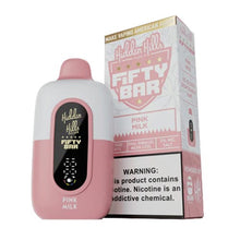 Pink Milk Flavored Fifty Bar x Hidden Hills Disposable Vape Device - 2000K Puffs - 3PK | EveryThing Vapes