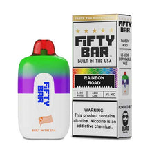 Rainbow Road Flavored FIFTY BAR 6500 Disposable Vape Device 6PK | EveryThing Vapes