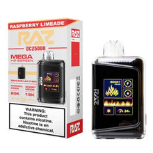 Raspberry Limeade Flavored RAZ DC25000 Disposable Vape Device - 25K Puffs - 6PK | Everything Vapes