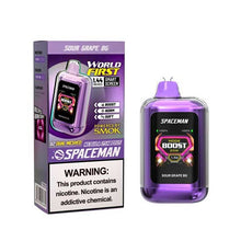Sour Grape BG Flavored Spaceman Nebula 25K Plus Disposable Vape Device 6PK | EveryThing Vapes