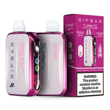 Sour Grape Cotton Candy Flavored Rifbar Turbo-X Disposable Vape Device 6PK | EveryThing Vapes