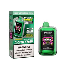 Sour Watermelon Patch Flavored Spaceman Nebula 25K Plus Disposable Vape Device 3PK | EveryThing Vapes