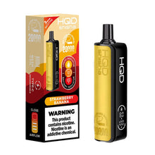 Strawberry Banana 3mg Flavored HQD Shisha Hookah 3mg Disposable Vape Device - 20K Puffs - | Everything Vapes