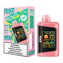 Strawberry Peach Gush Flavored RAZ DC25000 Disposable Vape Device - 25K Puffs - 6PK | Everything Vapes