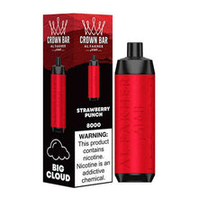 Strawberry Punch (LCD Screen) Flavored Al Fakher Disposable Vape Device - 800K Puffs - 10PK | EveryThing Vapes