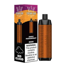 Sweet Passionfruit Flavored Al Fakher Crown Bar Disposable Vape Device - 8000 Puffs | everythingvapes.com - 10PK