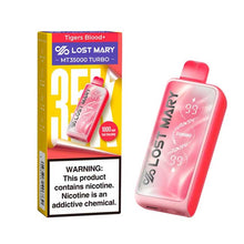 Tigers Blood Flavored Lost Mary MT35000 Disposable Vape Device - 35K Puffs - 10PK | EveryThing Vapes