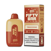 Tobaccocino Flavored FIFTY BAR 6500 Disposable Vape Device 6PK | EveryThing Vapes