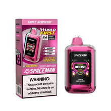 Triple Raspberry Flavored Spaceman Nebula 25K Plus Disposable Vape Device 3PK | EveryThing Vapes