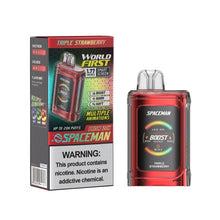 Triple Strawberry Flavored Spaceman Prism 20K Disposable Vape Device 3PK | EveryThing Vapes