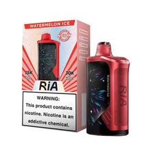Watermelon Ice Flavored RiA NV30K Disposable Vape Device - 30K Puffs