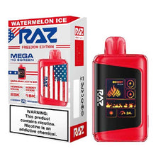 Watermelon Ice Flavored RAZ DC25000 Disposable Vape Device - 25K Puffs - 6PK | Everything Vapes