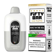 Watermelon Patch Flavored Fifty Bar V2 Disposable Vape Device - 20000 Puffs - 6PK | EveryThing Vapes