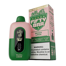 Wazza Limon Flavored Fifty Bar x Hidden Hills Disposable Vape Device - 2000K Puffs - 3PK | EveryThing Vapes