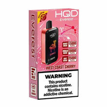 West Coast Cherry Flavored HQD Cuvie Everest Disposable Vape - 2500K Puffs | EveryThing Vapes