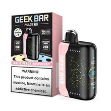 White Peach Raspberry Flavored Geek Bar Pulse X Disposable Vape Device - 25K Puffs - 10PK | EveryThing Vapes