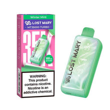 Winter Mint Flavored Lost Mary MT35000 Disposable Vape Device - 35K Puffs - 10PK | EveryThing Vapes